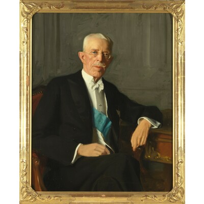 SLM 7036 - Porträtt, kung Gustav V, av Bernhard Österman 1937-38