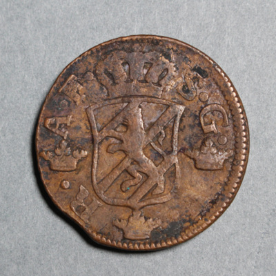 SLM 16919 - Mynt, 2 öre kopparmynt 1763, Adolf Fredrik