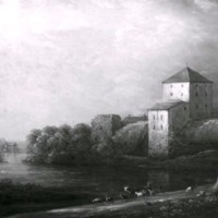 SLM M033470 - Nyköpingshus på 1840-talet