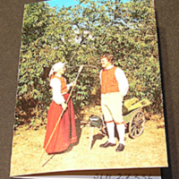 SLM 27336 - Kort, foto på par i Vingåkersdräkt