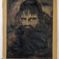 SLM 12382 - Målning, monotype och grafik, möjligen Rasputin, av Per Månsson