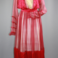 SLM 11358 - Tvådelad klänning som burits av Elsa Egnell f. Uggla (1886-1967). Inköpt på NK i Stockholm.