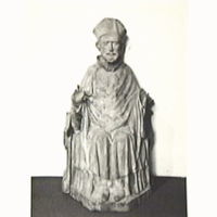 SLM M012498 - Biskop, skulptur i Lästringe kyrka år 1943
