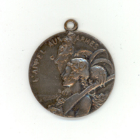 SLM 7134 - Medalj av försilvrad koppar, 