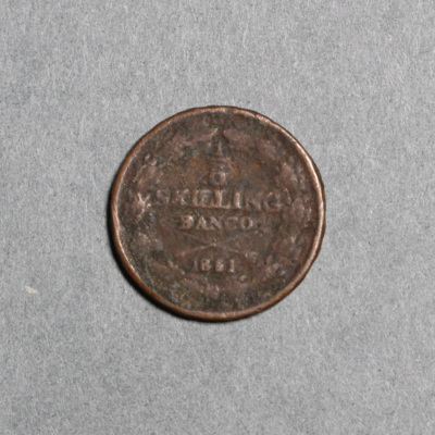 SLM 16652 - Mynt, 1/6 skilling banco kopparmynt 1851, Oscar I