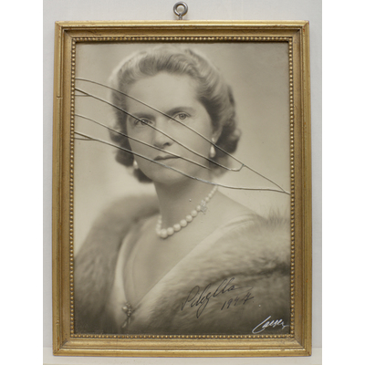 SLM 7067 - Inramat foto, prinsessan Sibylla (1908-1972), daterad 1947