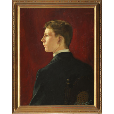 SLM 7032 - Självporträtt, Bernhard Österman 1890