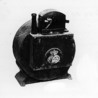 SLM 1069 - Gasmätare av metall, med mässingsskylt 