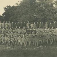 SLM P2013-384 - Gruppbild från militärtjänsten i Rosenberg 1928