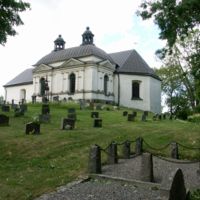 SLM D10-389 - Husby-Oppunda kyrka, exteriör från söder.