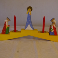 SLM D2015-915 - Ljusstaken ”Maria med Jesusbarnet och de tre vise männen”, 1940-tal