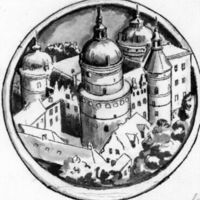 SLM M025467 - Teckning av Gripsholm slott