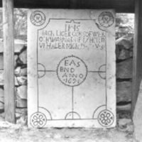 SLM A30-169 - Uppmålad gravsten, Tunabergs kyrka