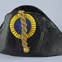 SLM 10128 1 - Hatt, så kallad bicorne, som har tillhört Gustaf Mauritz Lundqvist (1818-1908)