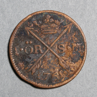 SLM 16932 - Mynt, 1 öre kopparmynt 1761, Adolf Fredrik
