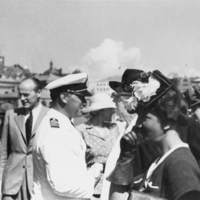 SLM P09-904 - Sjösättning i Göteborg 12 juli 1945 av A-B Disas M.S. ”Yvonne”