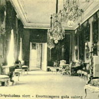 SLM M015186 - Drottningens gula salong på Gripsholms slott