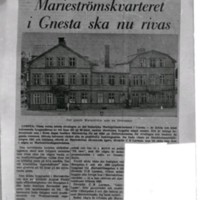 SLM E1-371 - Tidningsartikel, Marieström, Gnesta, 1968