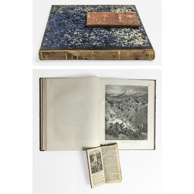 SLM 59464 1-2 - Religiösa verk, bibelillustrationer av Doré och Luthers katekes 1848 från Strängnäs