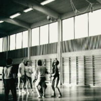 SLM A1-481 - Basket i gymnastiksalen på Stensunds folkhögskola, Trosa