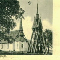 SLM M016860 - Sköldinge kyrka och klockstapel