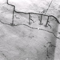 SLM M034419 - Katsor i Hyndevad, karta från 1700-talet