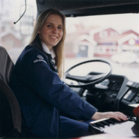 SLM SB13-1026 - Ylva Andersson, bussförare i Strängnäs