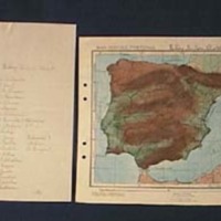 SLM 31144 3 - Kartblad över Afrika, blindkarta från år 1928