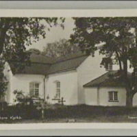 SLM M020061 - Vykort, Östra Vingåker kyrka