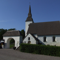 SLM D08-763 - Åkers kyrka, kyrkoanläggning.
