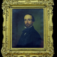SLM 24559 - Oljemålning, porträtt av Georg Wilhelm Fleetwood (1818-1902) daterat 1854