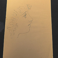 SLM 15097 1 - Blyertsteckning av Clara Sandströmer, gift Fleetwood