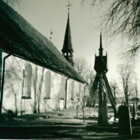 SLM M016855 - Sköldinge kyrka och klockstapel