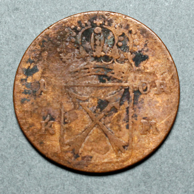 SLM 16877 - Mynt, 1 öre kopparmynt 1719, Ulrika Eleonora
