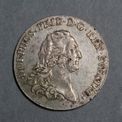 SLM 16382 - Mynt, 4 mark silvermynt 1753, Adolf Fredrik