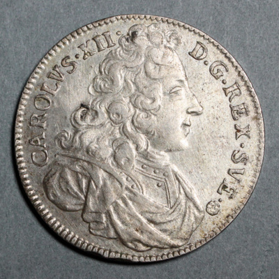 SLM 16216 - Mynt, 4 mark silvermynt typ II 1703, Karl XII