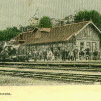 SLM M017039 - Gnesta järnvägsstation 1895