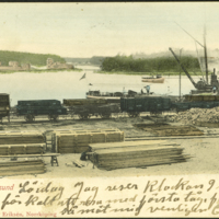 SLM P12-962 - Oxelösunds hamn omkring 1900