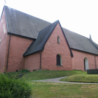 SLM D10-1104 - Toresunds kyrka, exteriör, sakristia/vapenhus