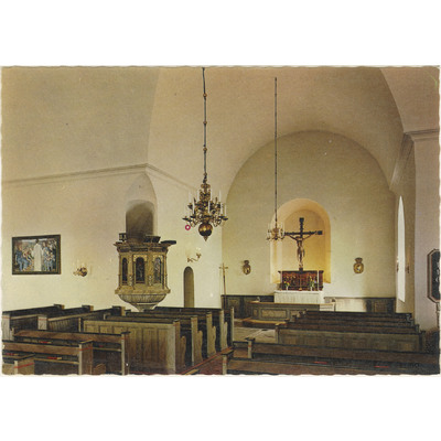 SLM M003856 - Interiör från Barva kyrka