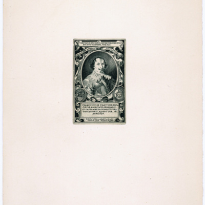 SLM 15045 - Nytryck, Franciscus de Traytorrens, efter kopparstick från 1632