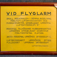 SLM 34420 - Informationstavla VID FLYGLARM