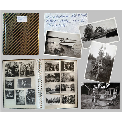 SLM 37912 2 - Fotoalbum med foton från 1900-talets första hälft, albumet är nyare