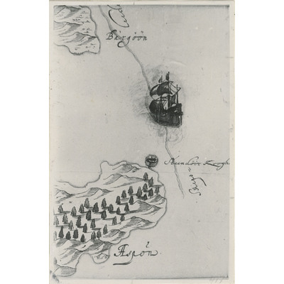 SLM M031629 - Stendörren, karta av Eric Agner 1685.