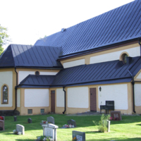 SLM D10-743 - Helgarö kyrka, exteriör