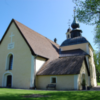 SLM D11-005 - Bälinge kyrka, exteriör från sydväst.