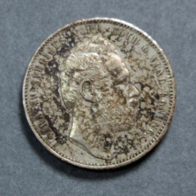 SLM 16706 - Mynt, 1 riksdaler silvermynt 1864, Karl XV