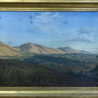 SLM 5785 - Oljemålning, italienskt landskap, Gustaf Wilhelm Palm 1843