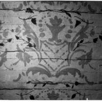 SLM R525-87-3 - Detalj av tapet med schablonmålning, Hälleforsnäs bruk, stora huset.