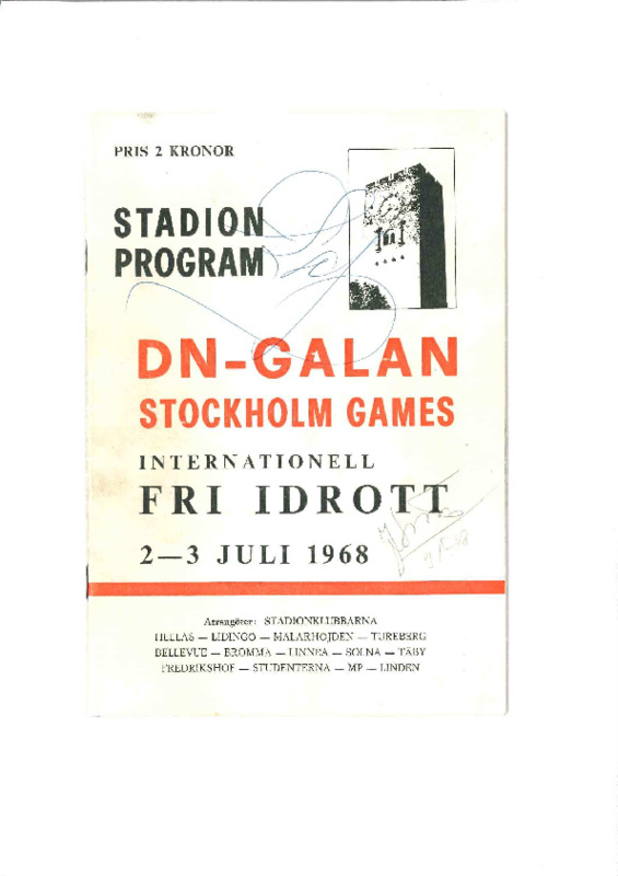 Stadionprogram DN-galan Stockholm Games Interna...